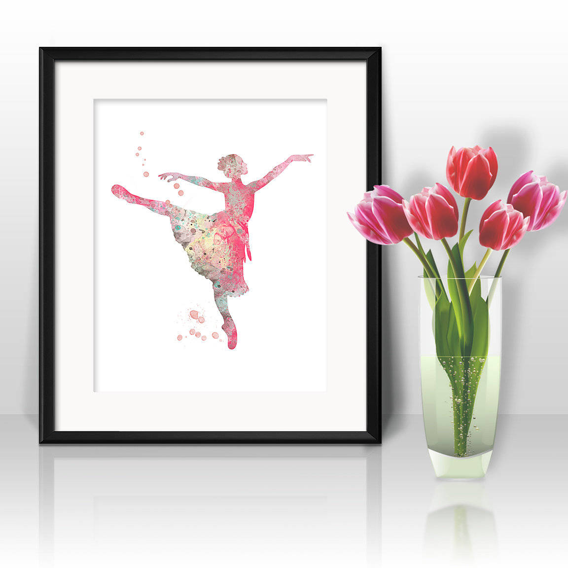 ballerina poster ballerina decor dance print ballerina art ballerina print